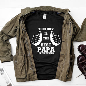 This guy is the best papa in the world- Ultra Cotton Short Sleeve T-Shirt - DFHM52