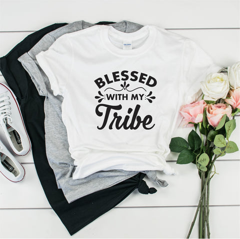 Blessed With My Tribe - Ultra Cotton Short Sleeve T-Shirt- FHD32