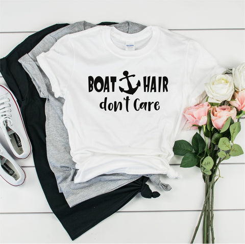 Boat Hair Don't Care - Ultra Cotton Short Sleeve T-Shirt- FHD33
