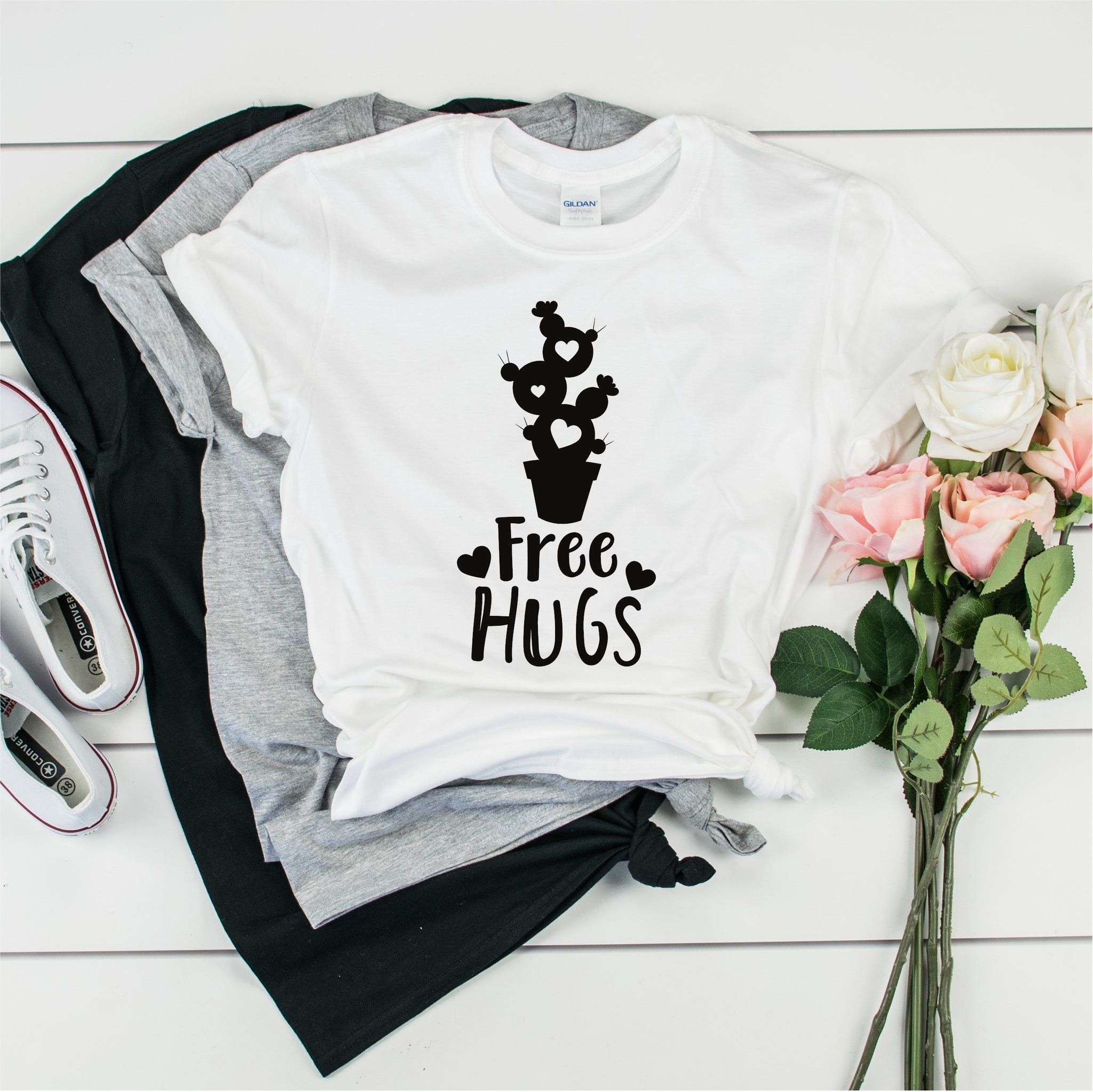 Free Hugs Cactus -  Ultra Cotton Short Sleeve T-Shirt- FHD53