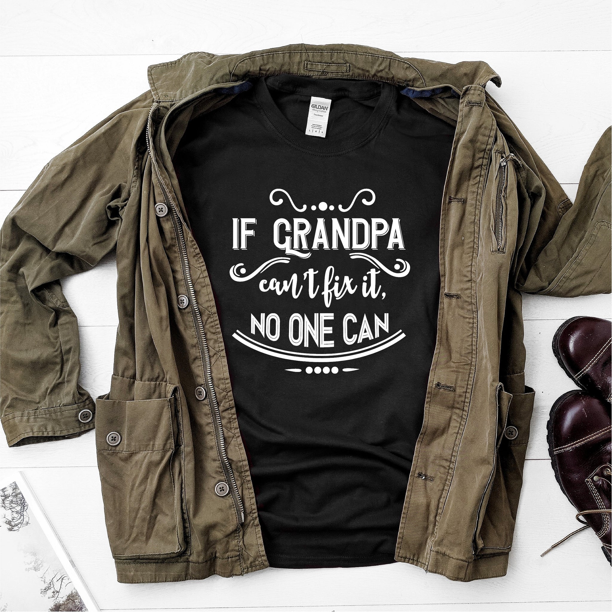 If Grandpa Can't Fix It No One Can-  Ultra Cotton Short Sleeve T-Shirt - DFHM20